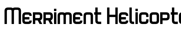 Merriment Helicopter font preview